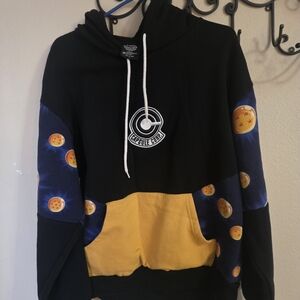 Capsule Corp Black and Yellow Men's Sweater